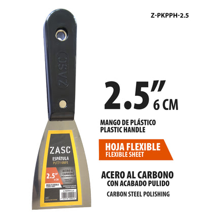 Flexible Putty Knife 2.5" Plastic Handle ZASC / Z-PKPPH-2.5