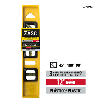 Professional Plastic Level 12" Zasc / Z-PLP12