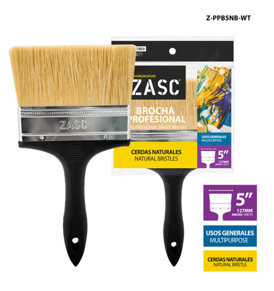 Professional Paint Brush 5" ZASC / Z-PPB5NB-WT