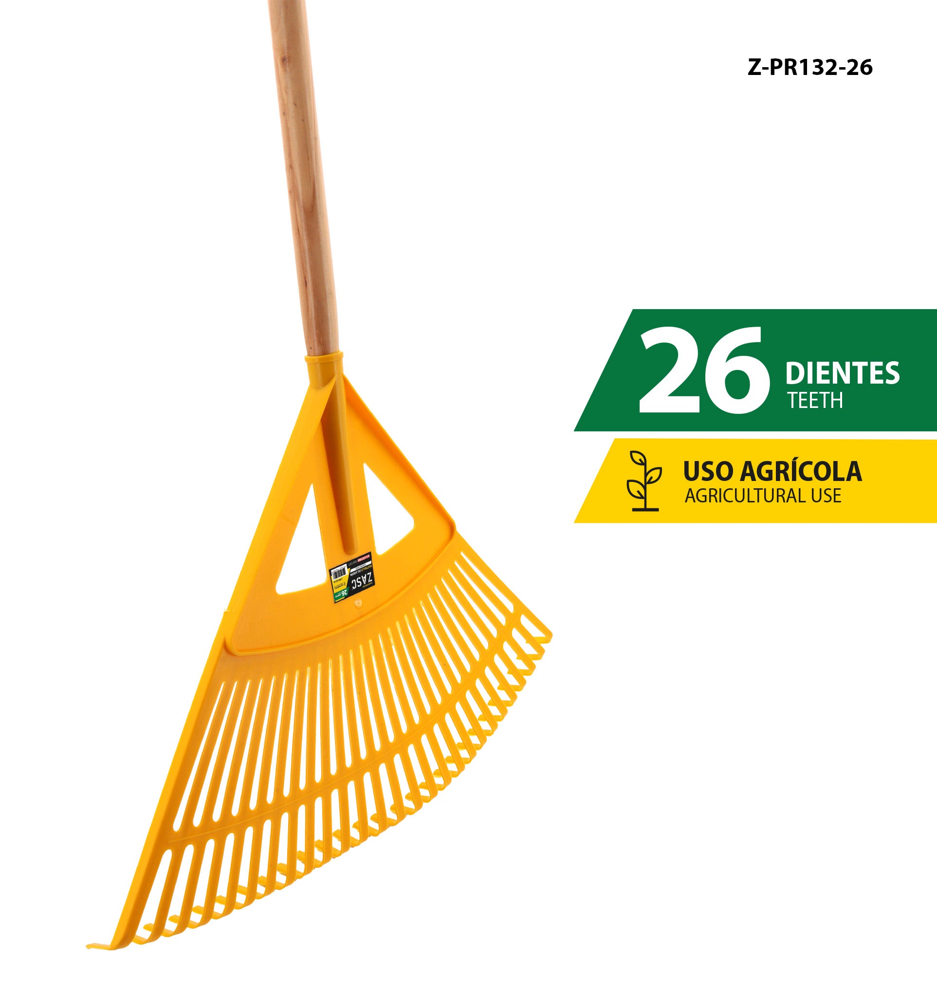 Rastrillo Jardín 26 Dientes ZASC / Z-PR132-26