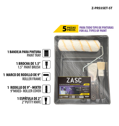 Set para Pintar 5 Piezas ZASC / Z-PRS5SET-ST