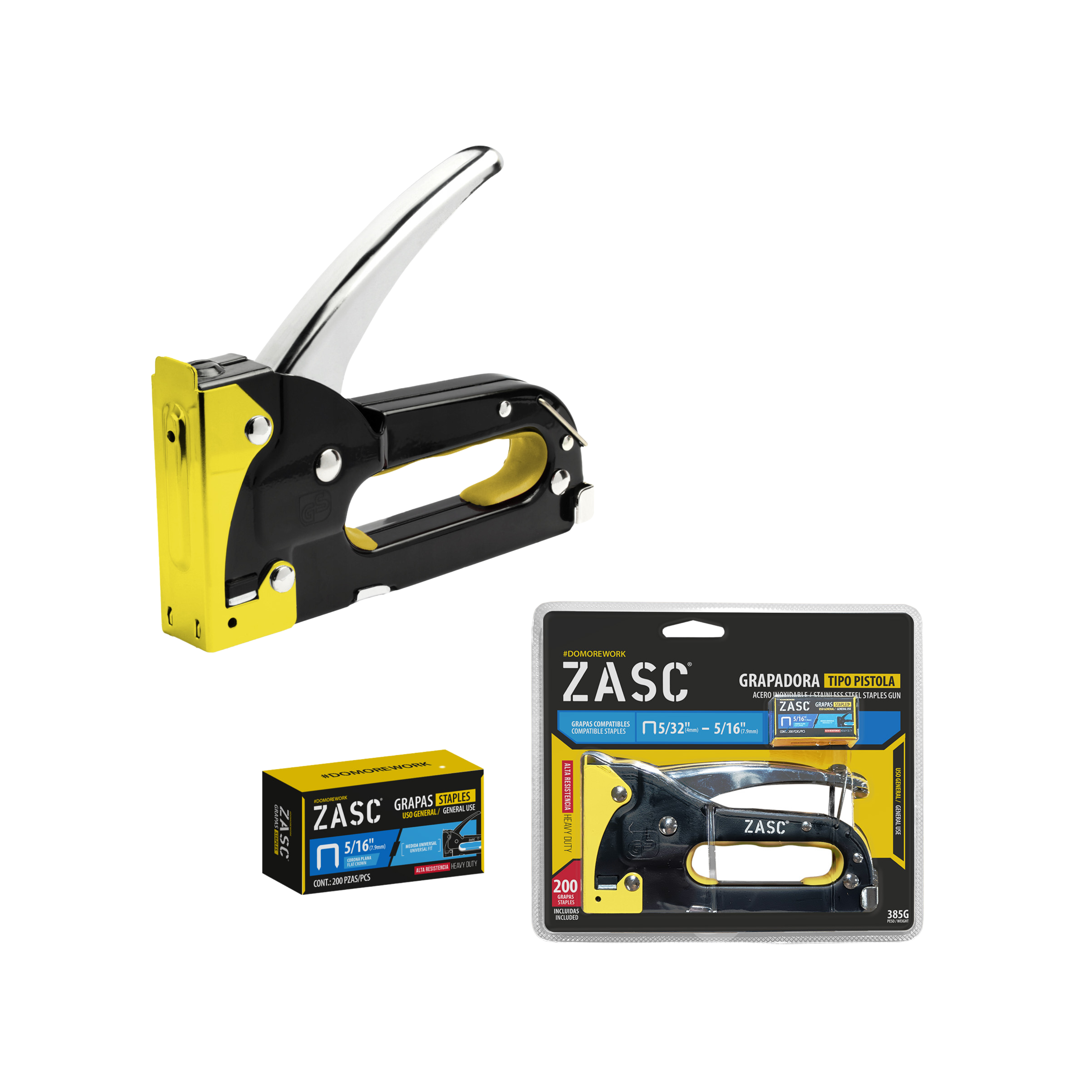Grapadora Pistola 385g ZASC / Z-PSSG1