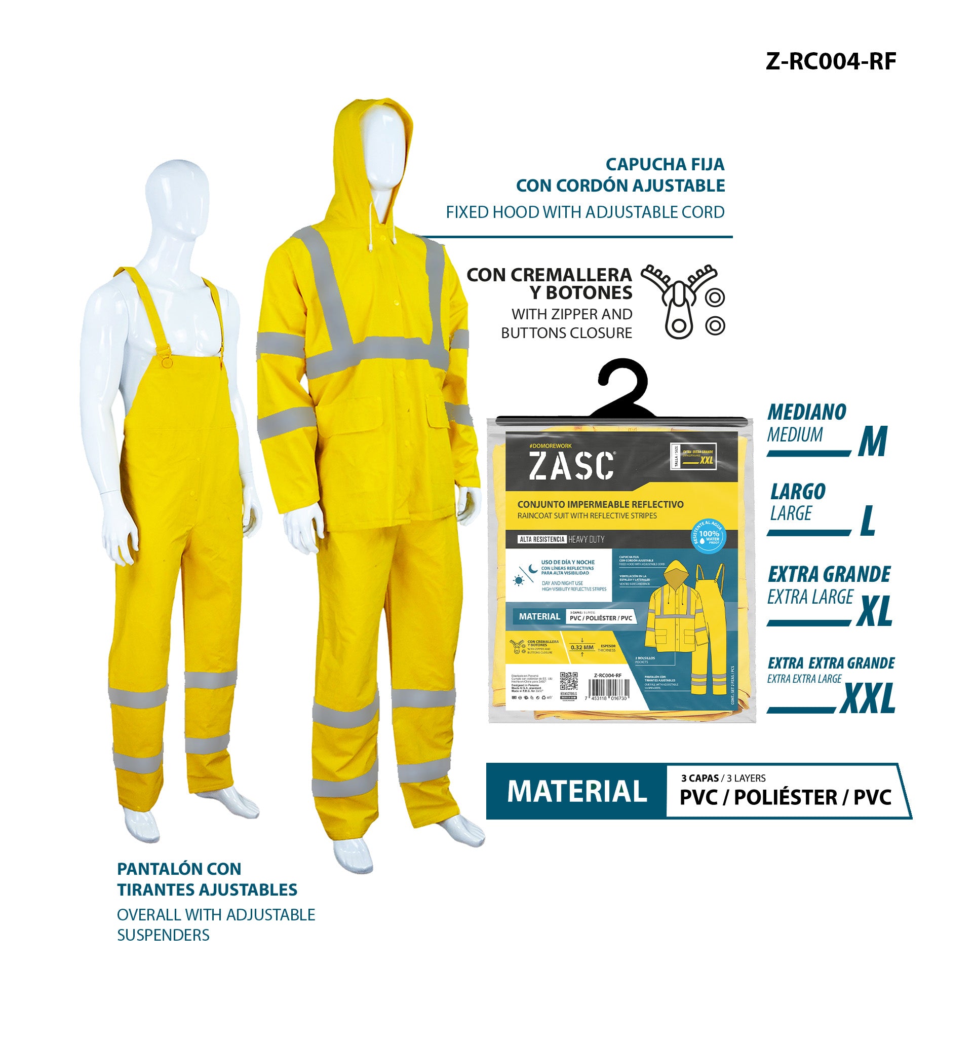 Reflective Rain Suit ZASC / Z-RC004-RF