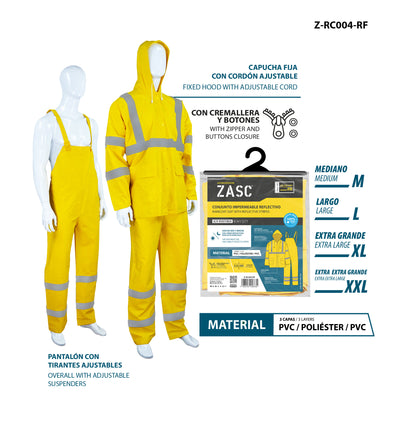 Ensemble Imperméable Réfléchissant ZASC / Z-RC004-RF