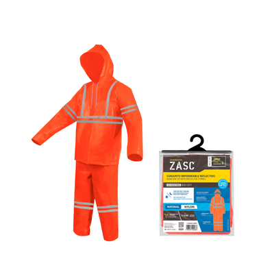 Conjunto Impermeable Reflectivo Naranja ZASC / Z-RC006-OGRT