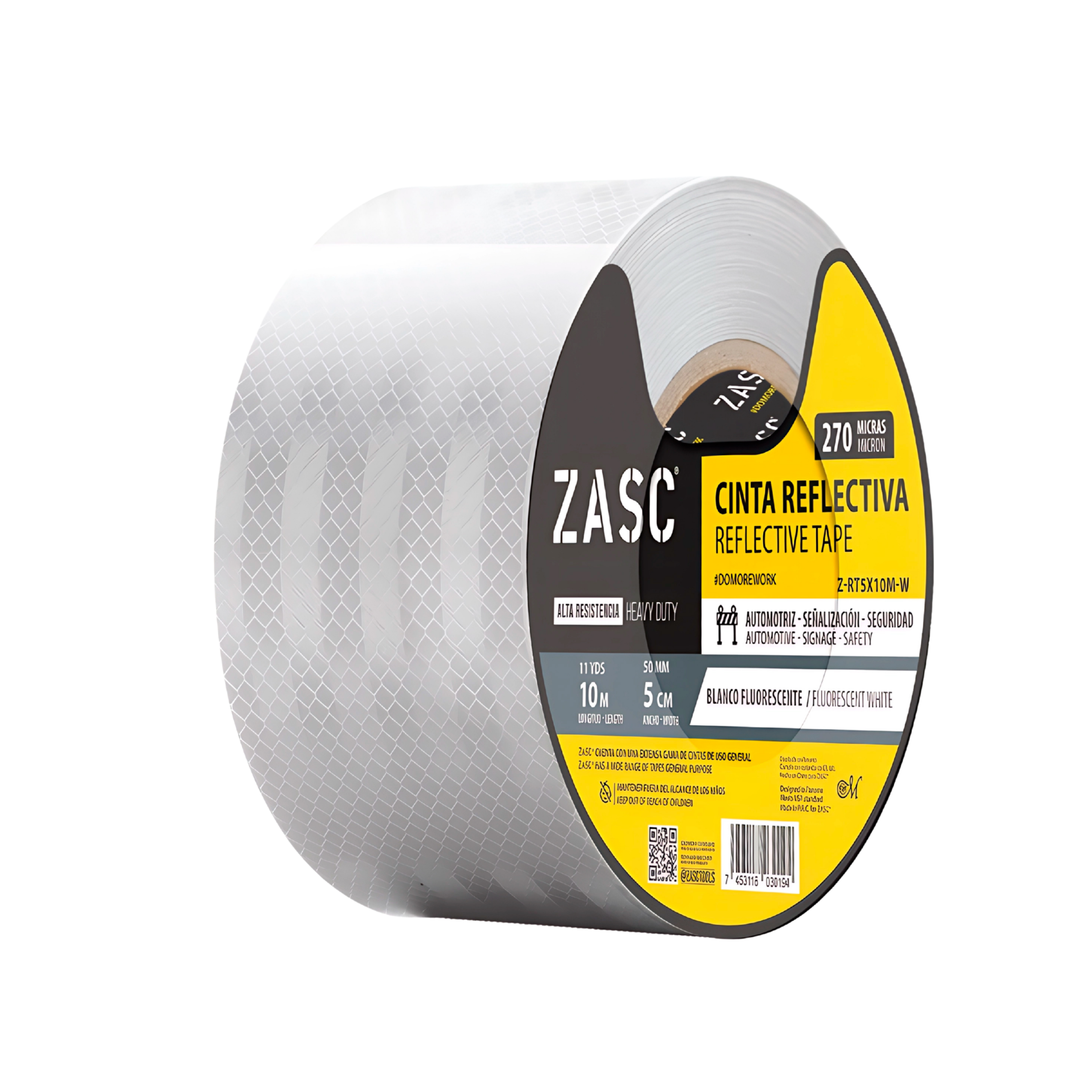 Cinta Reflectiva Blanca ZASC / Z-RT5X10M-W