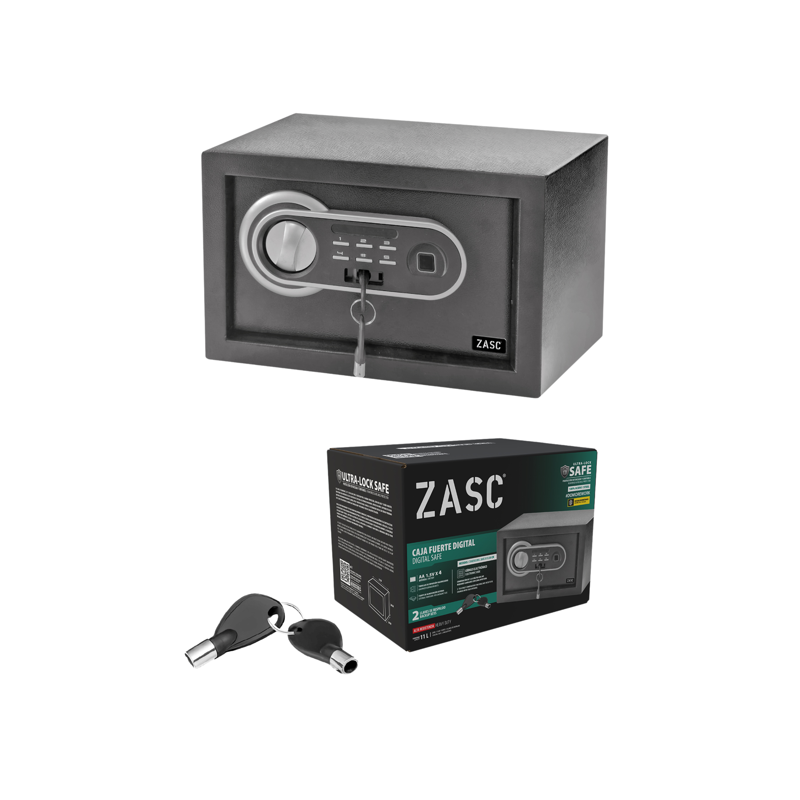 Caja Fuerte Biométrica Digital ZASC / Z-SBD20X31-FP
