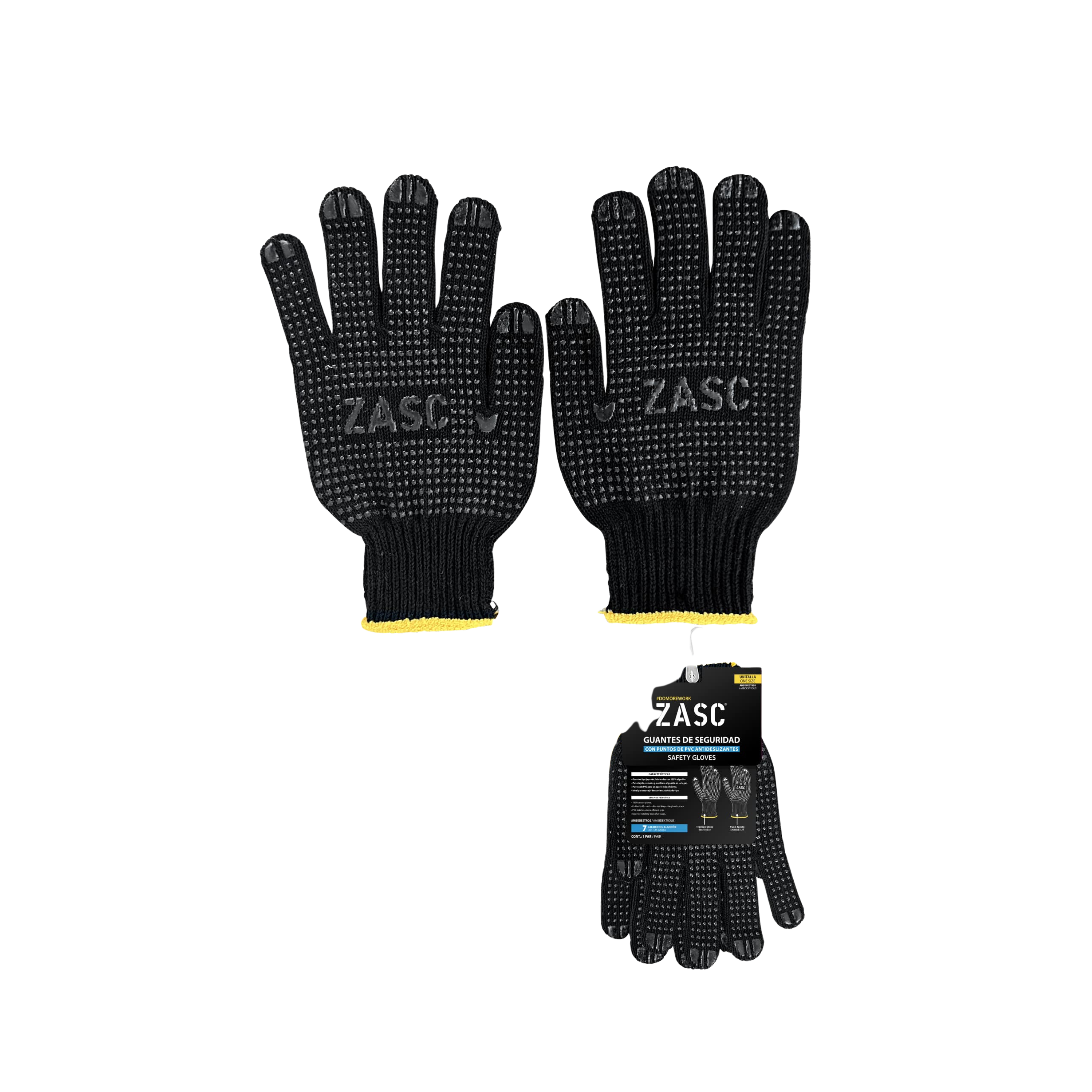 Guantes de Seguridad Negros ZASC / Z-SCG-002