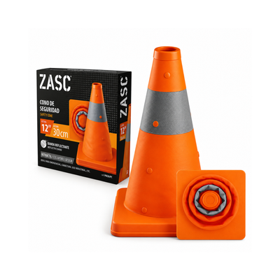 Cono de Seguridad Retráctil 12” ZASC / Z-SCR-OR12