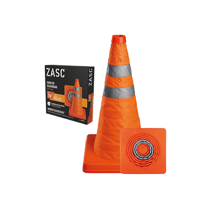 Cono de Seguridad Retráctil 16” ZASC / Z-SCR-OR16