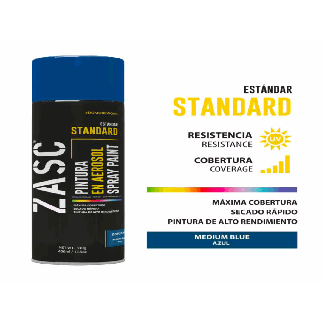 ZASC Standard Spray Paint Medium Blue 400ml