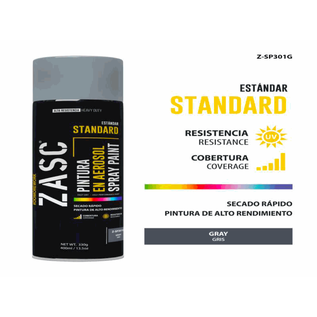 ZASC Standard Spray Paint Gray 400ml