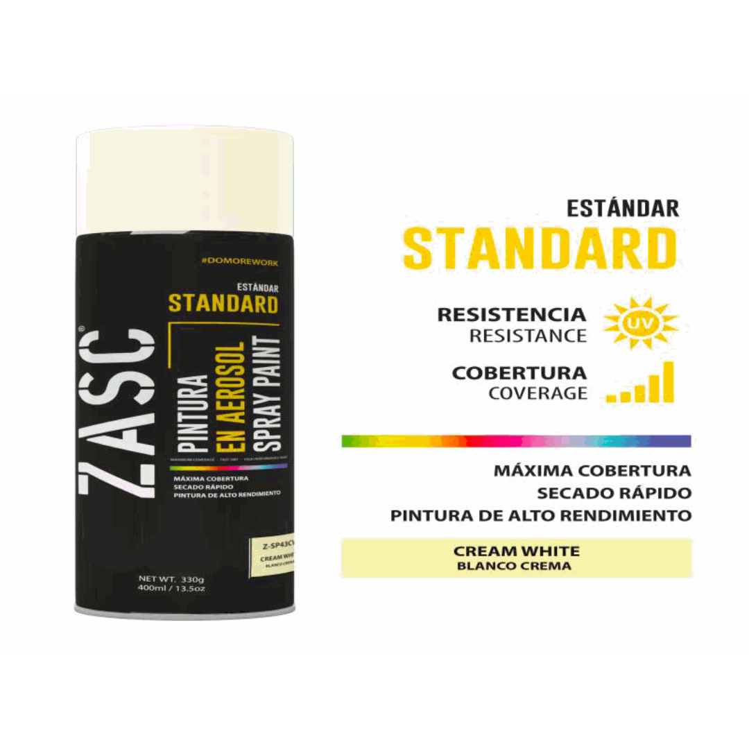 ZASC Standard Spray Paint Cream White 400ml
