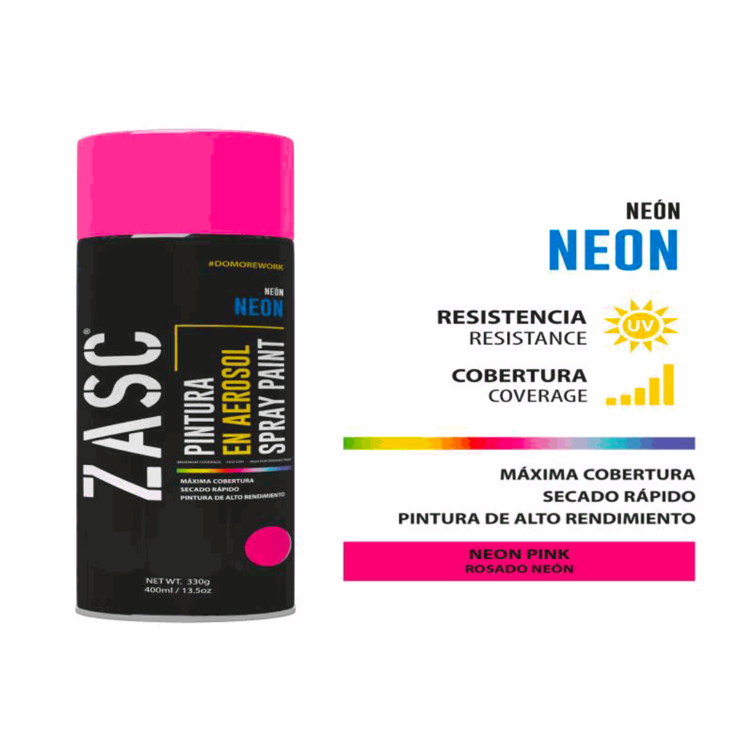 ZASC Neon Spray Paint Neon Pink 400ml