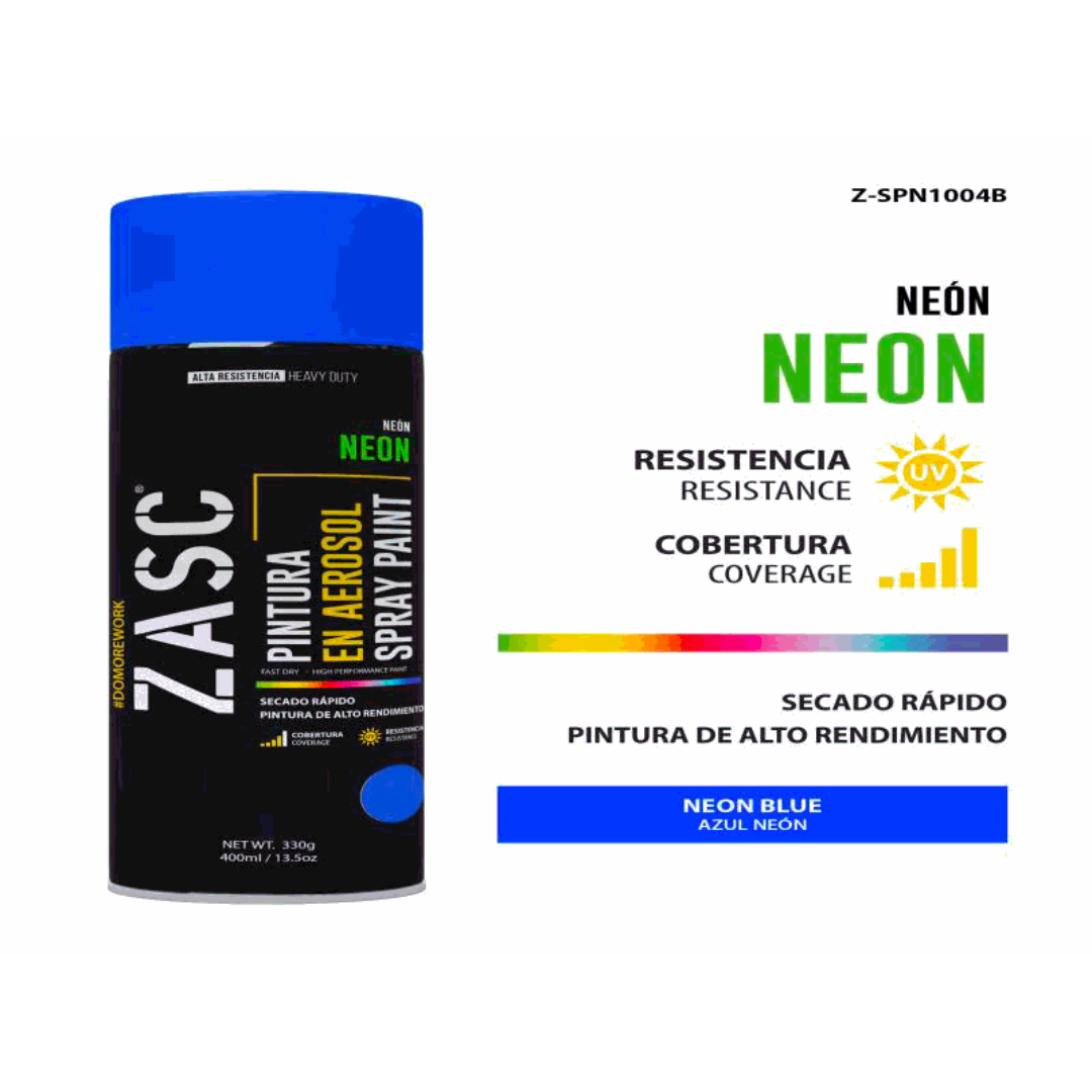 ZASC Neon Spray Paint Neon Blue 400ml