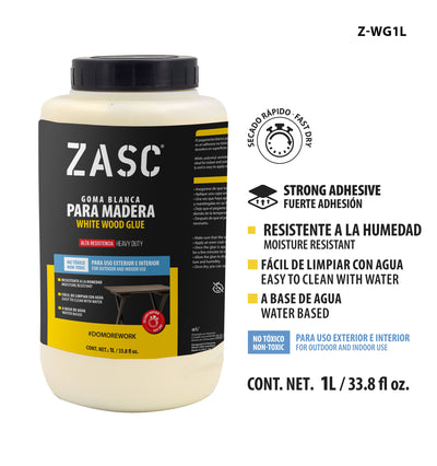 White Wood Glue 1 L ZASC / Z-WG1L