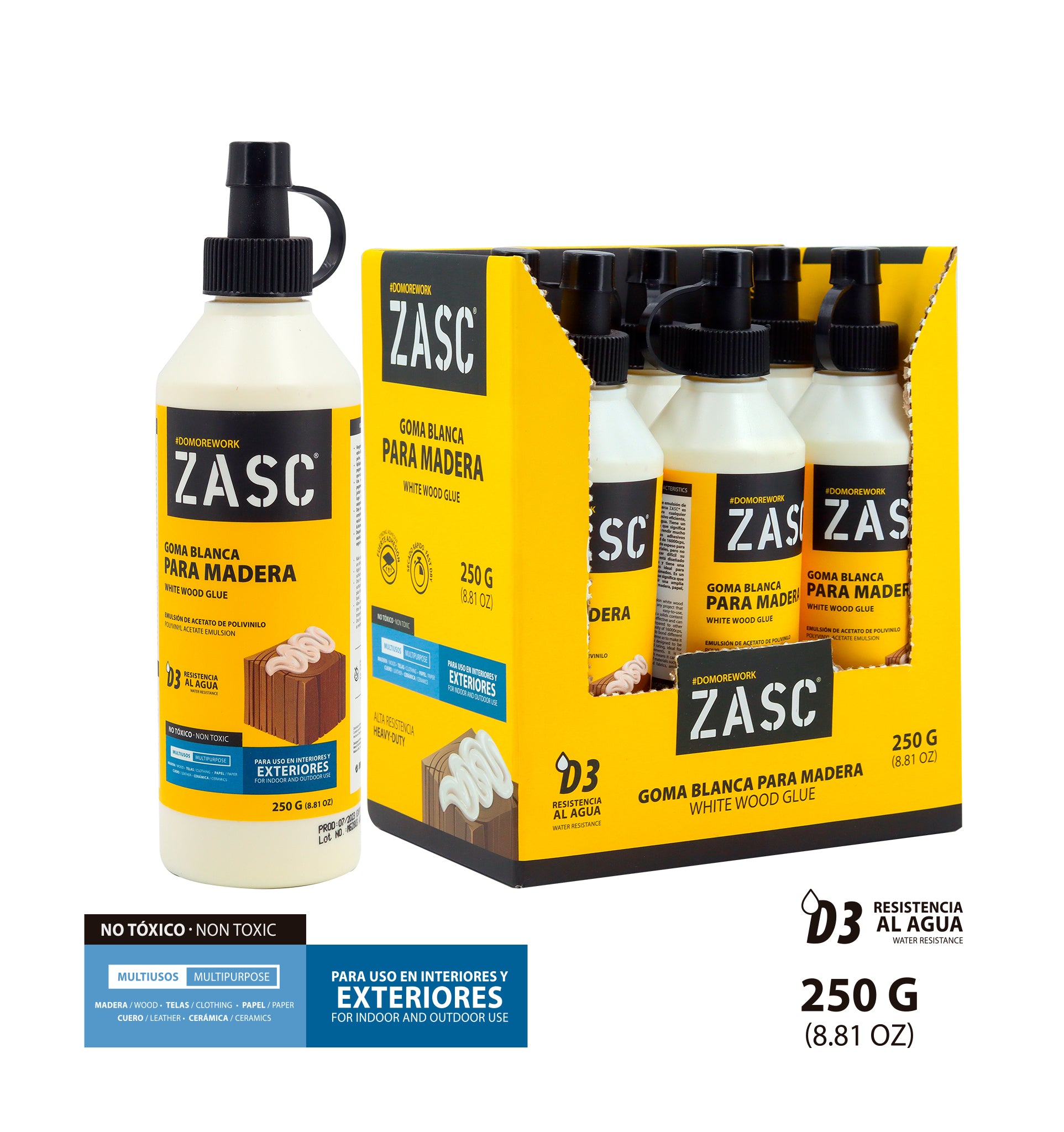 Goma Blanca 250g ZASC / Z-WG250GR