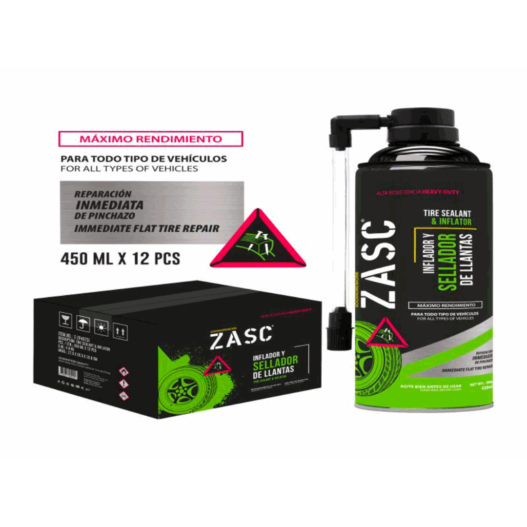 ZASC Tire Sealant & Inflator 450ml